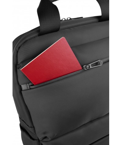 Czarny plecak do pracy na laptop torba 2w1 COOLPACK HOLD męski CP