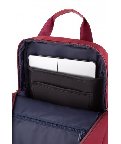 Bordowy plecak do pracy na laptop torba 2w1 COOLPACK HOLD damski CP