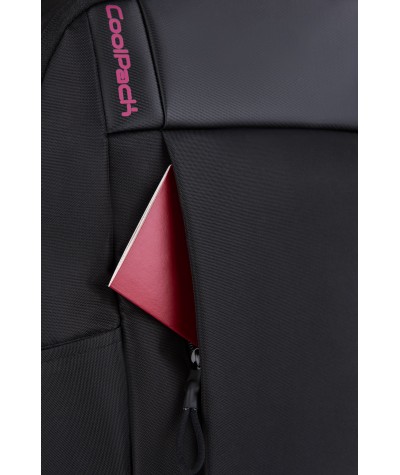 Czarny plecak biznesowy na laptop 15,6 cala COOLPACK SPOT elegancki