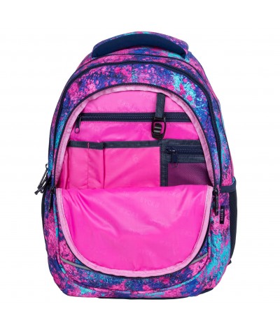 Plecak kolorowy szkolny BackUP farba pył HOLI COLOUR dla dziewczyn A67