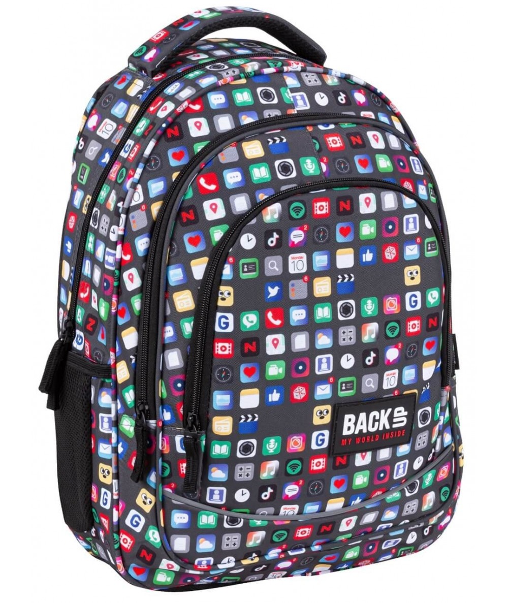 Plecak szkolny aplikacje APKI BackUP młodzieżowy X62