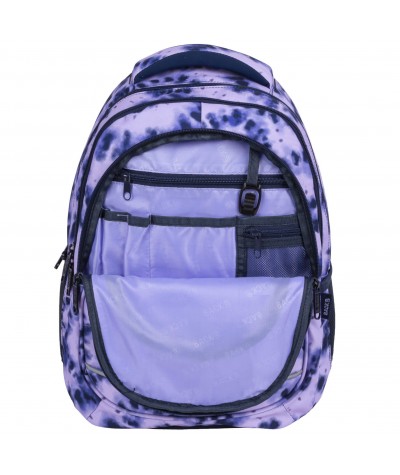 Plecak tie-dye fiolet dla dziewczyny BackUP szkolny młodzieżowy A75