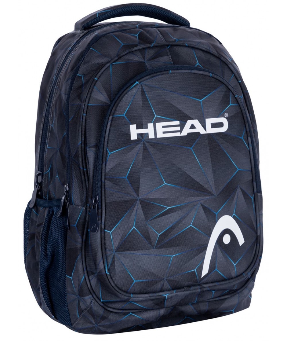 Plecak szkolny HEAD 3D BLUE czarny niebieski dla chłopaka 27L