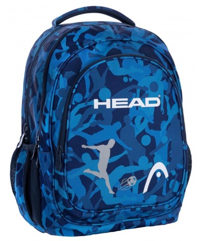 Plecak młodzieżowy piłkarski HEAD MORO FAN niebieski dla chłopaka 27L