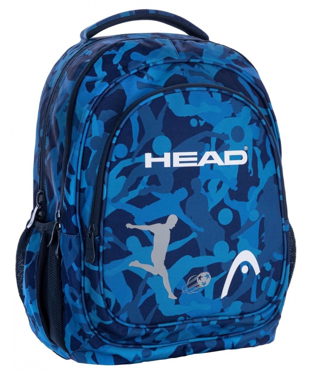Plecak młodzieżowy piłkarski HEAD MORO FAN niebieski dla chłopaka 27L
