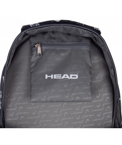 Plecak dla chłopca czarny z deskorolką HEAD JUST RIDE do 1 klasy AB330