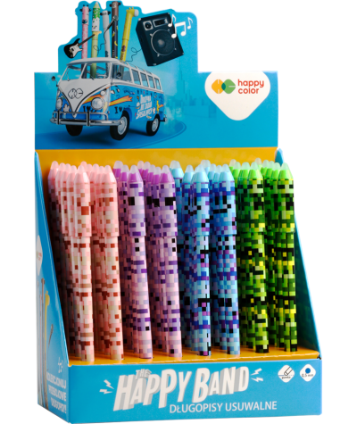 Długopis Happy Color zmazywalny 0,5 mm Pixi MIX WZORÓW