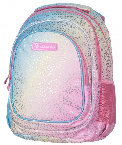 Plecak szkolny dla dziewczynki OMBRE RAINBOW DUST ASTRA do 1 klasy 20L