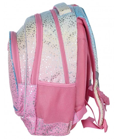 Plecak szkolny do 1 klasy OMBRE ASTRA RAINBOW DUST tęczowy dziewczęcy