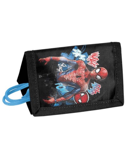 Portfel dla chłopca SPIDER-MAN Marvel na szyję czarny PASO