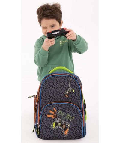 Plecak tornister dla chłopca BAMBINO GRY PADY 3D GAMER lekki PREMIUM