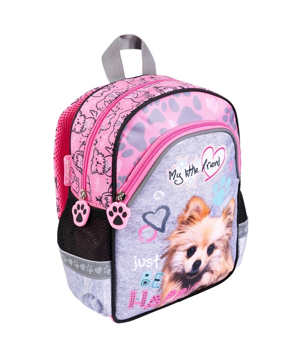 Plecaczek przedszkolny z pieskiem ST.MAJEWSKI wycieczkowy PINK DOG