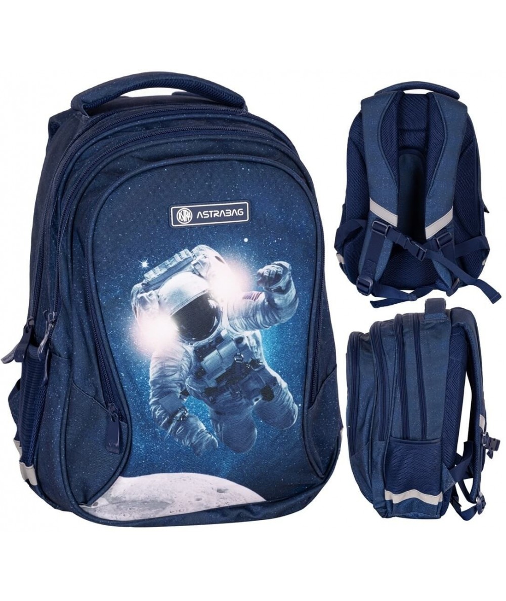 Plecak szkolny 4-komorowy kosmos ASTRA GALAXY dla chłopca 20L