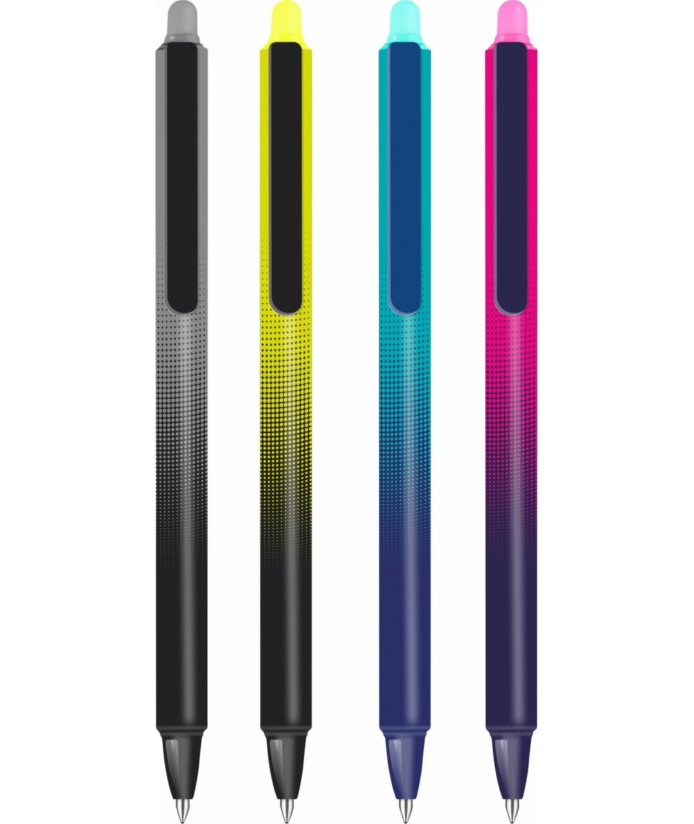 Długopisy wymazywalne ombre GRADIENT DARK 0,5mm COOLPACK 4 SZTUKI