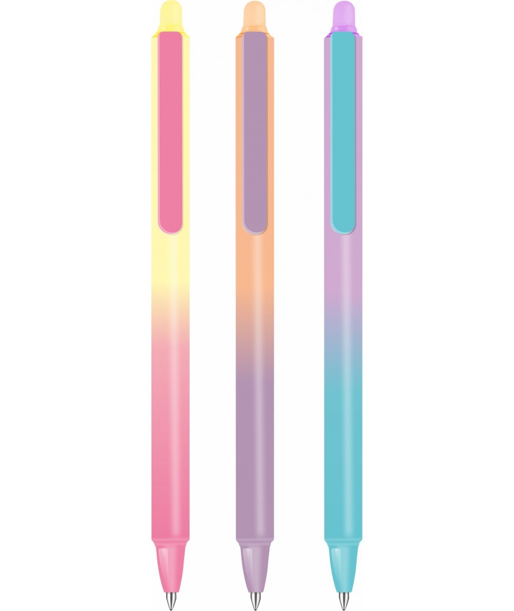Długopisy wymazywalne pastelowe ombre GRADIENT LIGHT 0,5mm COOLPACK 3 SZTUKI