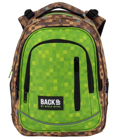 Zdrowy plecak BackUP GAME piksele klasy 1-3 R68