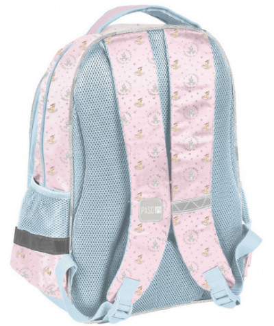 Plecak szkolny Bambi do klas 1-3 Paso różowo-niebieski dziewczęcy