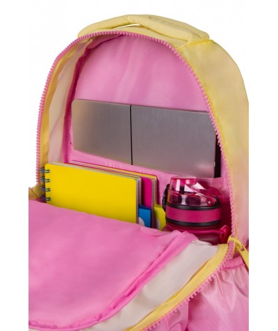 Plecak ombre żółty różowy CoolPack Gradient Peach szkolny PICK