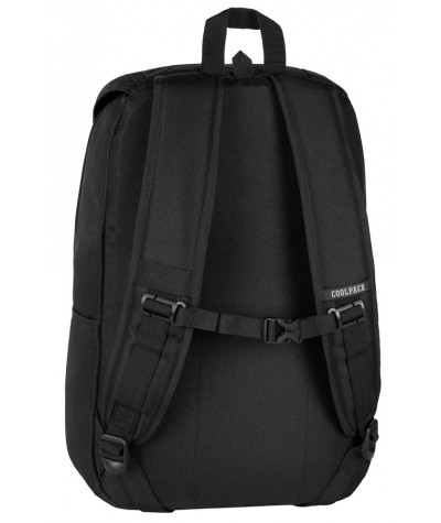 Czarny plecak młodzieżowy CoolPack Black kostka do liceum RISK 30 L