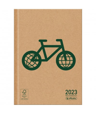 Kalendarz ECO Line 2023 A5 ROWER HERLITZ z recyklingu Sz. Szymankiewicz