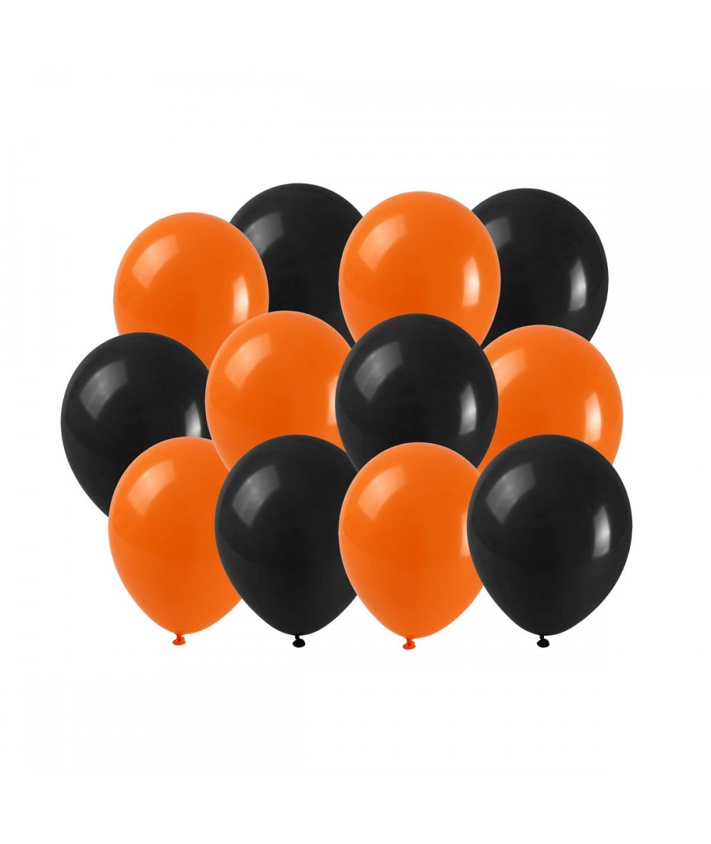 Balony na Halloween 12szt. 24cm POMARAŃCZOWE / CZARNE Arpex