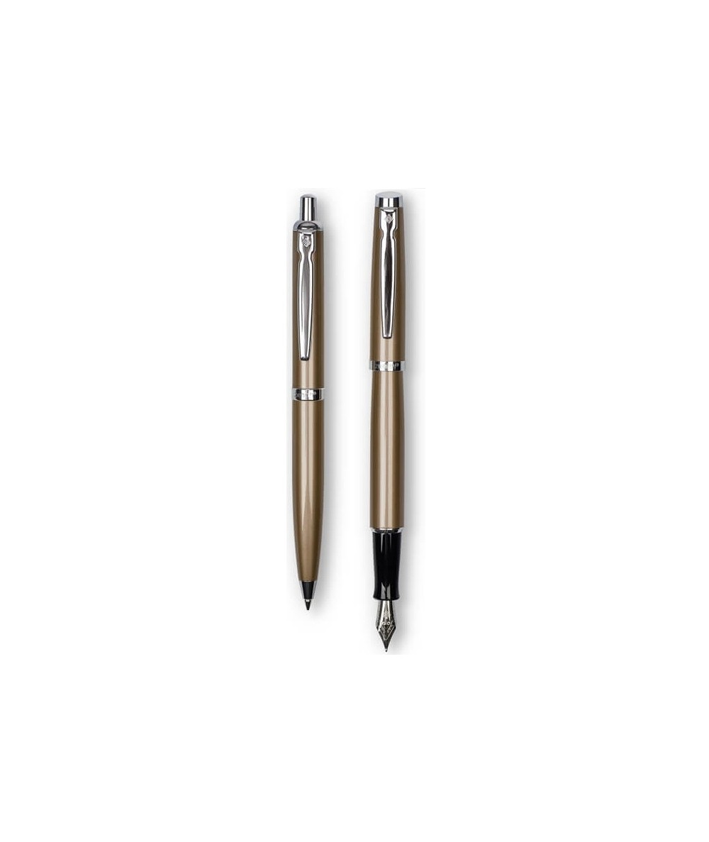 Zestaw pióro wieczne + długopis Zenith Omega Elegance Gold - ZŁOTY