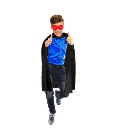 Peleryna czarna do kostiumu superbohatera 80cm ARPEX na Halloween karnawał