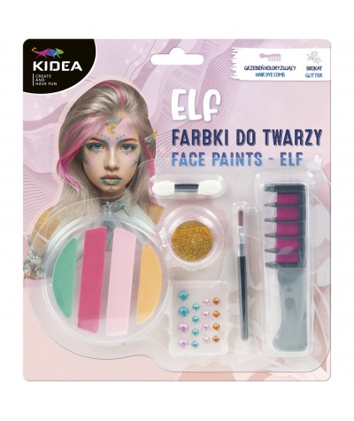 Farbki do malowania twarzy ELF KIDEA zestaw do makijażu na bal Halloween