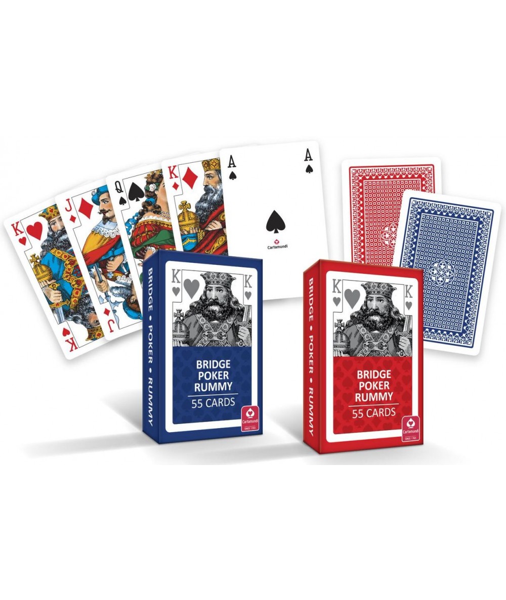 Karty do gry talia 55 kart DANDORF CARTAMUNDI do pokera bryżdża remika MIX
