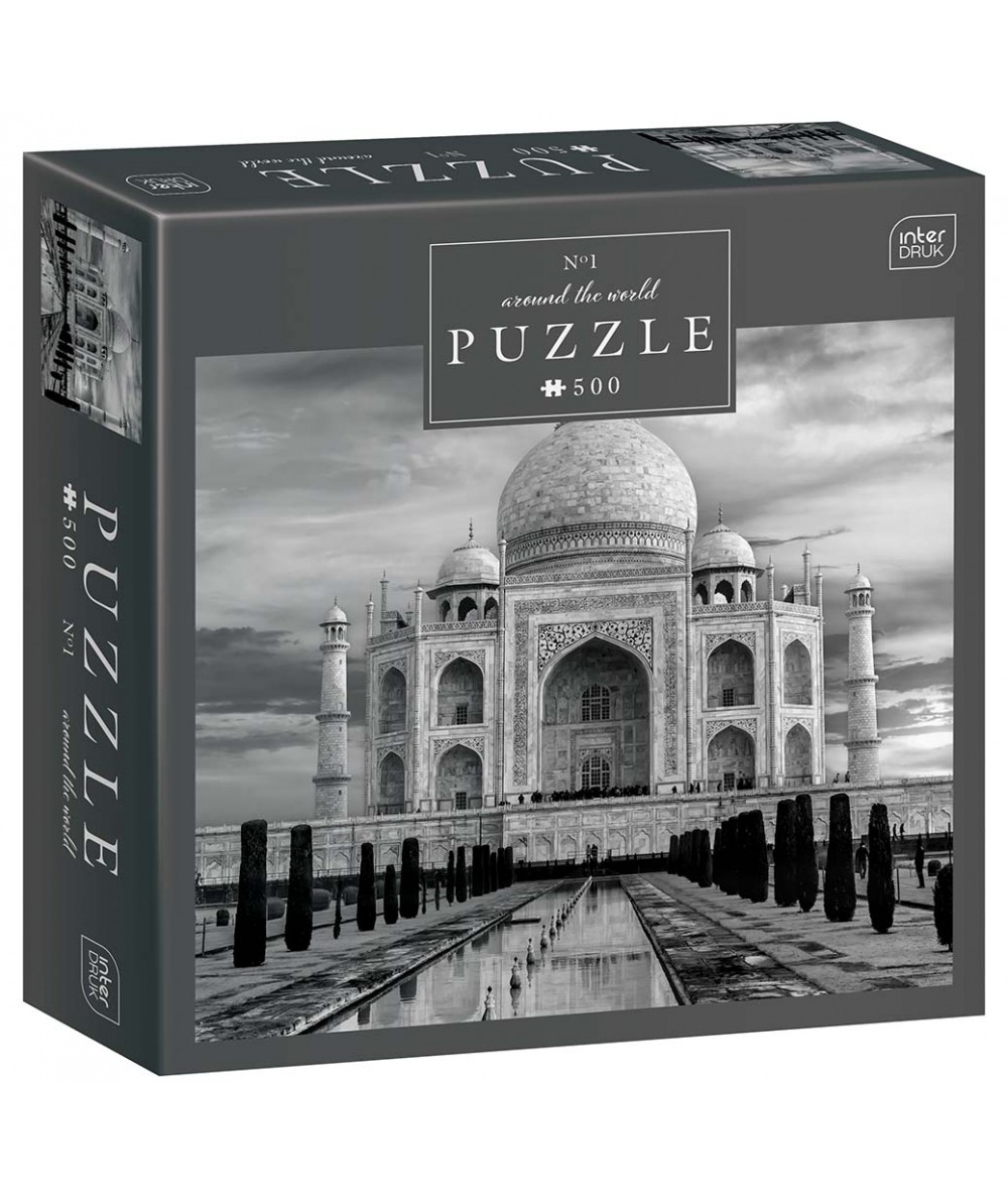 Puzzle 500 el. INTERDRUK Tadż Mahal 47x33cm Around The World 1 POLSKIE!