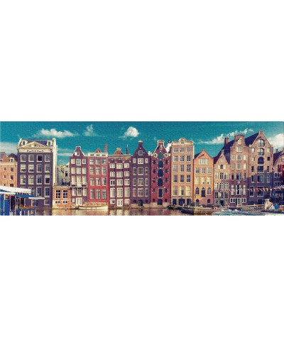 Puzzle panoramiczne 1000 el. INTERDRUK KAMIENICE Amsterdam 96x32cm Around The World 1