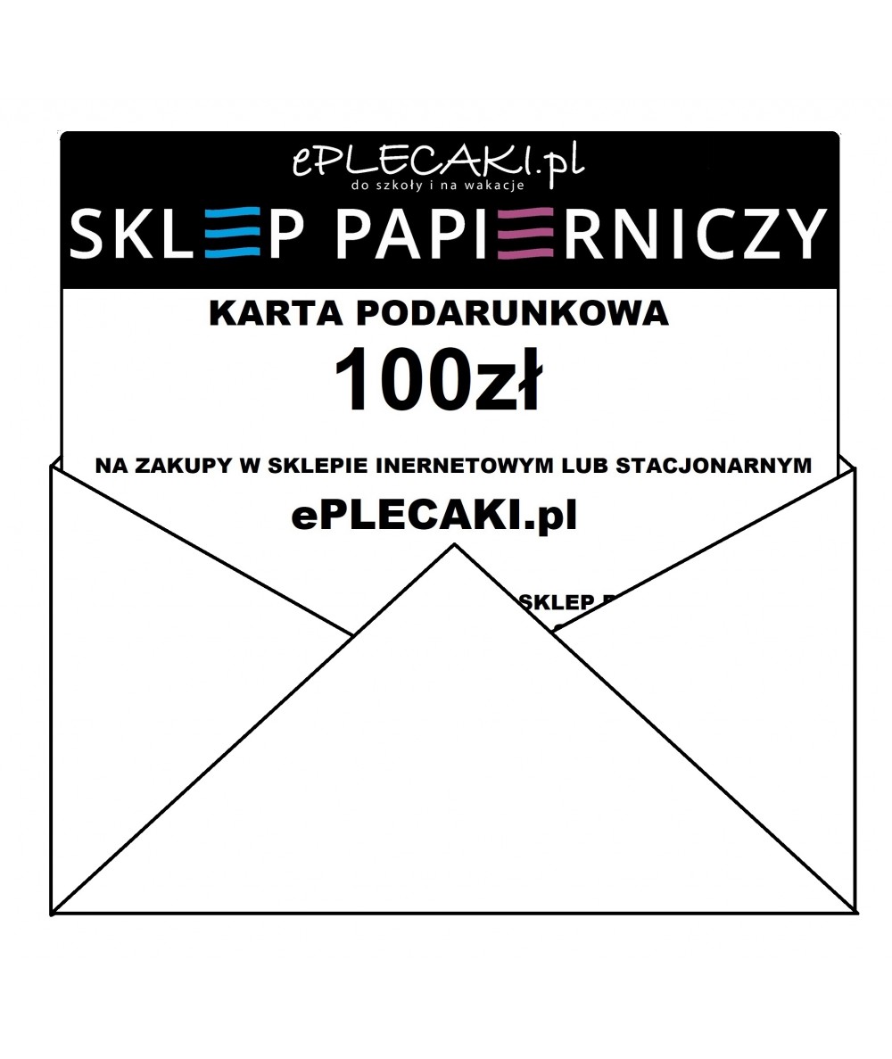 Karta podarunkowa ePlecaki.pl VOUCHER 100zł na prezent