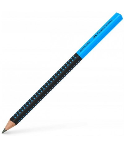 Ołówek Faber-Castell JUMBO GRIP HB gruby CZARNY-NIEBIESKI GRUBY do nauki pisania