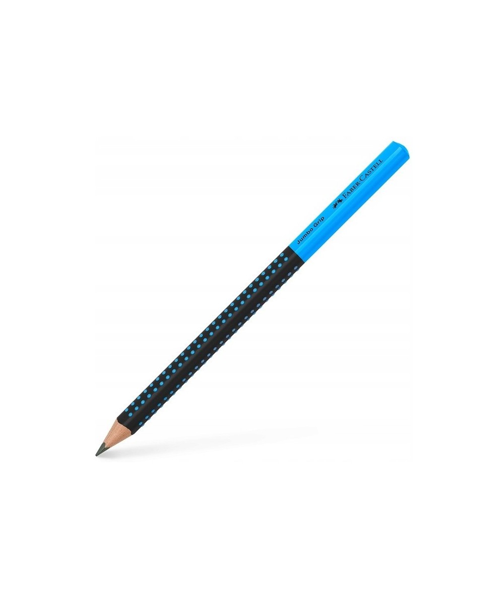 Ołówek Faber-Castell JUMBO GRIP HB gruby CZARNY-NIEBIESKI GRUBY do nauki pisania