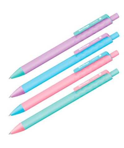 Długopis żelowy szkolny BERLINGO HAZE niebieski 0,7mm pastelowy mix