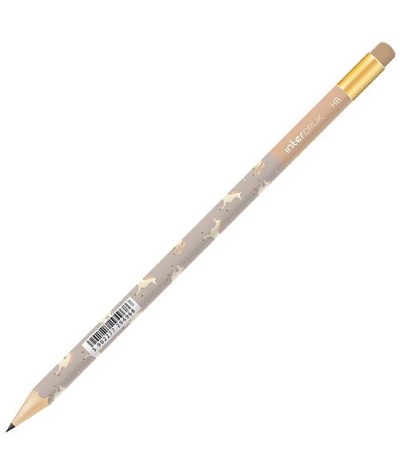 Ołówek z gumką HB INTERDRUK CUTE THINGS dziewczęcy MIX KOLORÓW 1 SZT.