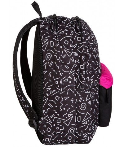 Plecak dla dziewczyny czarny CoolPack MATH HEARTS CP SCOUT