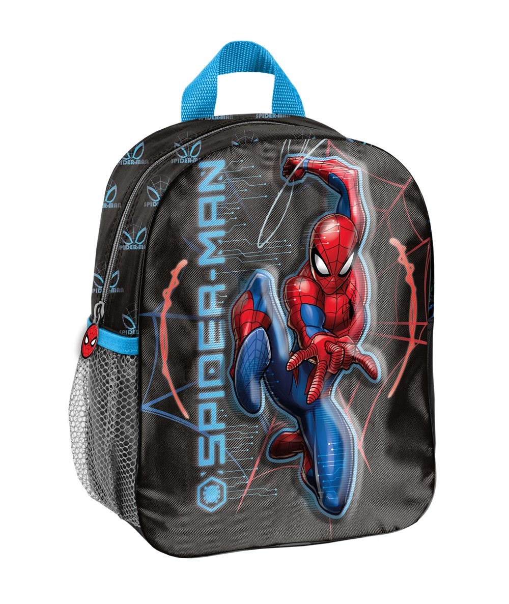 Plecak do przedszkola SPIDERMAN 3D PASO mały dla chłopca CZARNY 2023