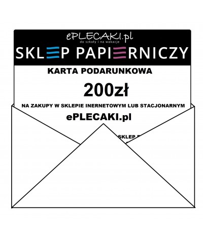 Karta podarunkowa ePlecaki.pl VOUCHER 200zł na prezent