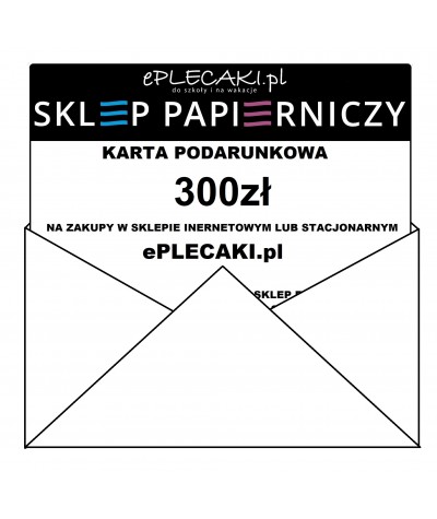 Karta podarunkowa ePlecaki.pl VOUCHER 300zł na prezent