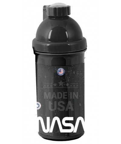 Bidon NASA czarny dla chłopca Paso 500ml BPA FREE 2023