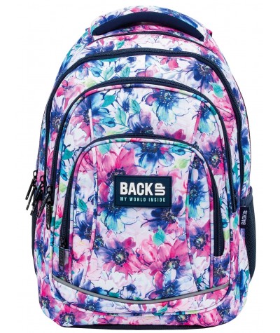 Plecak szkolny w kwiaty BackUP