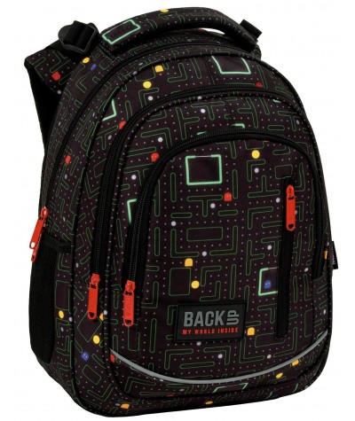 Czarny plecak Pacman PLB5R102