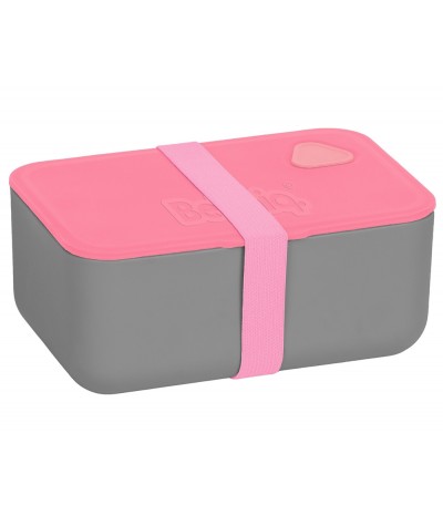 Pojemnik na śniadanie lunchbox PASO różowo-szary BPA FREE BeUniq