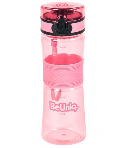 Bidon szkolny na wodę PASO 550ml różowy z tritanu BPA free BeUniq