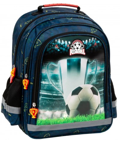 Plecak szkolny z piłką nożną DERFORM chłopięcy 1-3 Football 2023