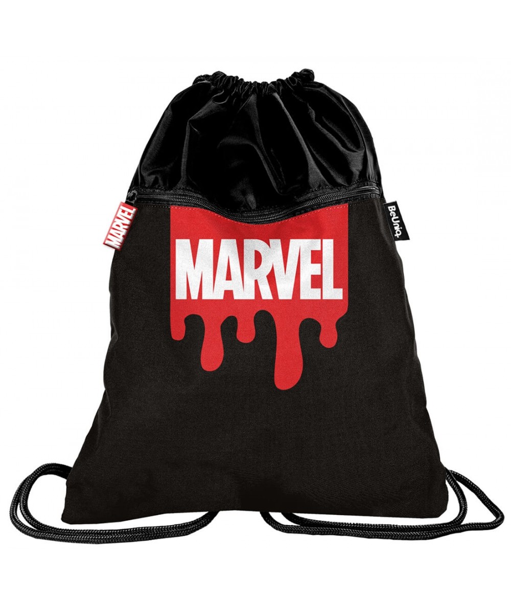 Plecak na sznurkach Marvel czarny duży worek Paso BeUniq