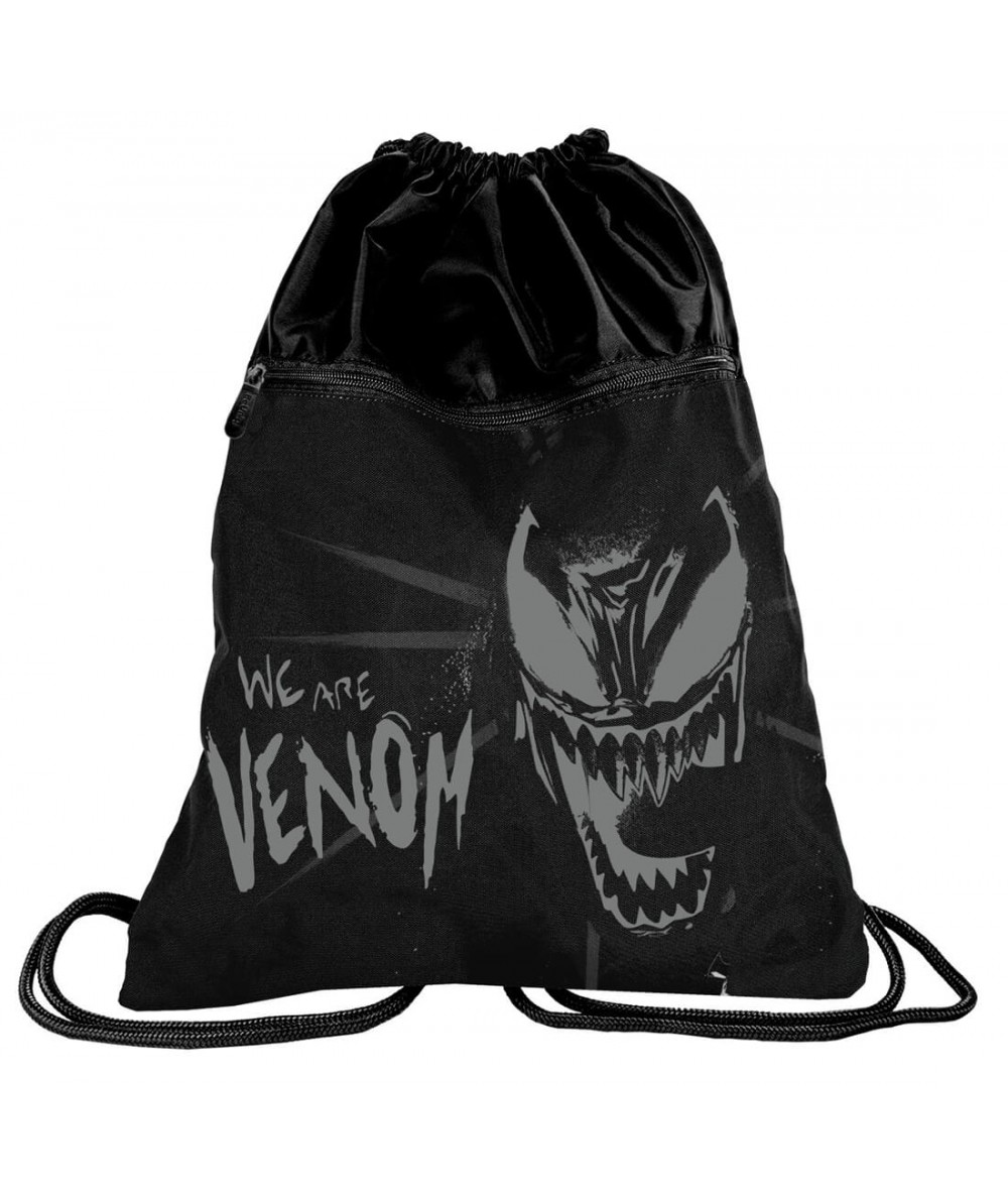 Plecak na sznurkach Venom duży Marvel czarny worek Paso BeUniq