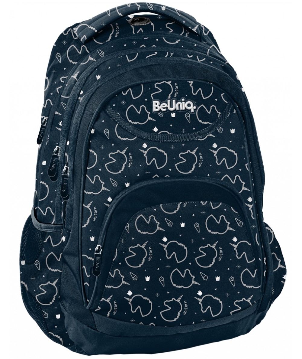Plecak szkolny dla dziewczynki PASO UNICORN jednorożce BeUniq