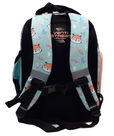 Plecak tornister dla dzieci BAMBINO FOX LIS pluszowy lekki PREMIUM + ogonek